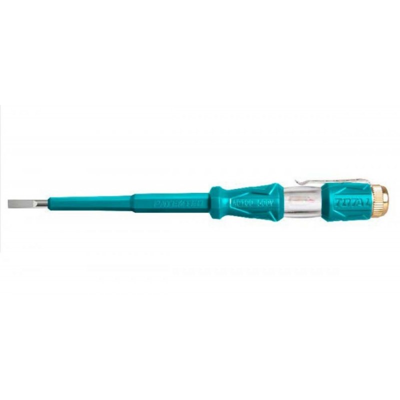 Creion de tensiune tester 140mm curent continuu AC 100-500V Total Tools THT291408