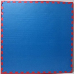 Saltele puzzle tatami 4cm 100cm rosu albastru