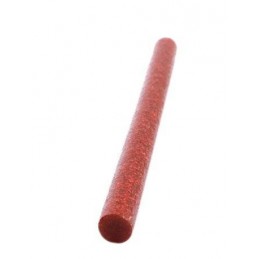 Baton silicon cu sclipici 7mm 20cm - Rosu