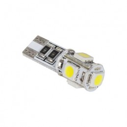 Bec led auto 5X SMD5050 alb canbus T10 W2,1x9,5D