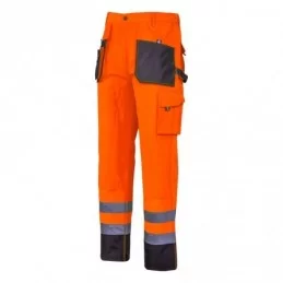 Pantaloni reflectorizanti LAHTI PRO intarit portocaliu L40526