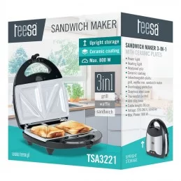 Placi ceramice de rezerva pentru sandwich maker 3in1 TSA3221 Teesa TSA0065