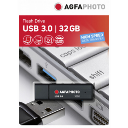 Stick memorie externa Agfa Photo 32GB USB 3.0 negru, flash drive