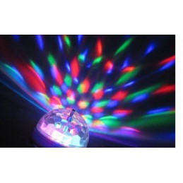Bec rotativ proiector multicolor LED RGB 3W E27