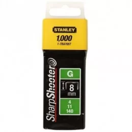 Capse tapiterie Tip G, STANLEY SharpShooter, 8 mm, 1000 buc, 1-TRA705T