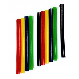 Set 12 baghete de silicon colorate cu diametru 7 mm si lungime 10 cm