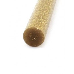 Set 10 batoane silicon auriu cu sclipici 7mm 20cm