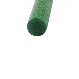 Set 10 batoane silicon verde cu sclipici 11mm 20cm